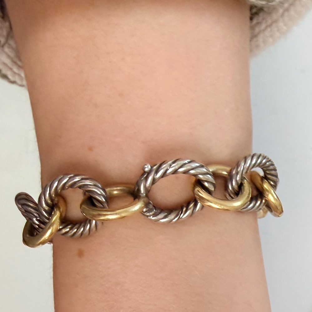 David Yurman Oval Link Chain Bracelet 12mm ๐ซ - Picture 2 of 3